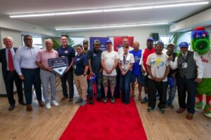 Phillies and MLB Reveal New Independence Floor at Veterans Multi-Service Center
